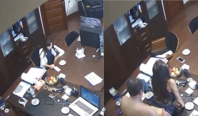 Sếp chịch em nhân viên trong văn phòng liền